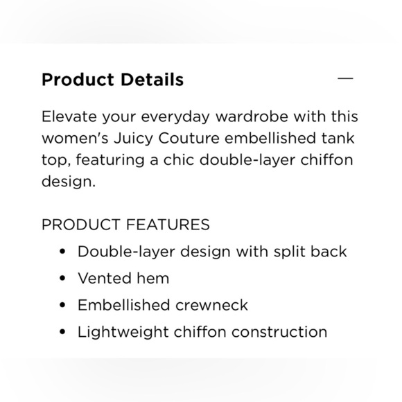 Juicy Couture Embellished Watercolor Floral Double Layer Chiffon Tank Blouse - Picture 12 of 14